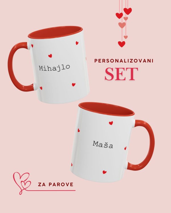 Šolje za parove RED SET